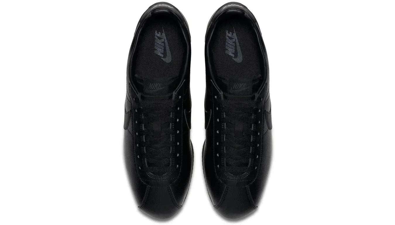 Nike Classic Cortez Leather Triple Black — foto 3