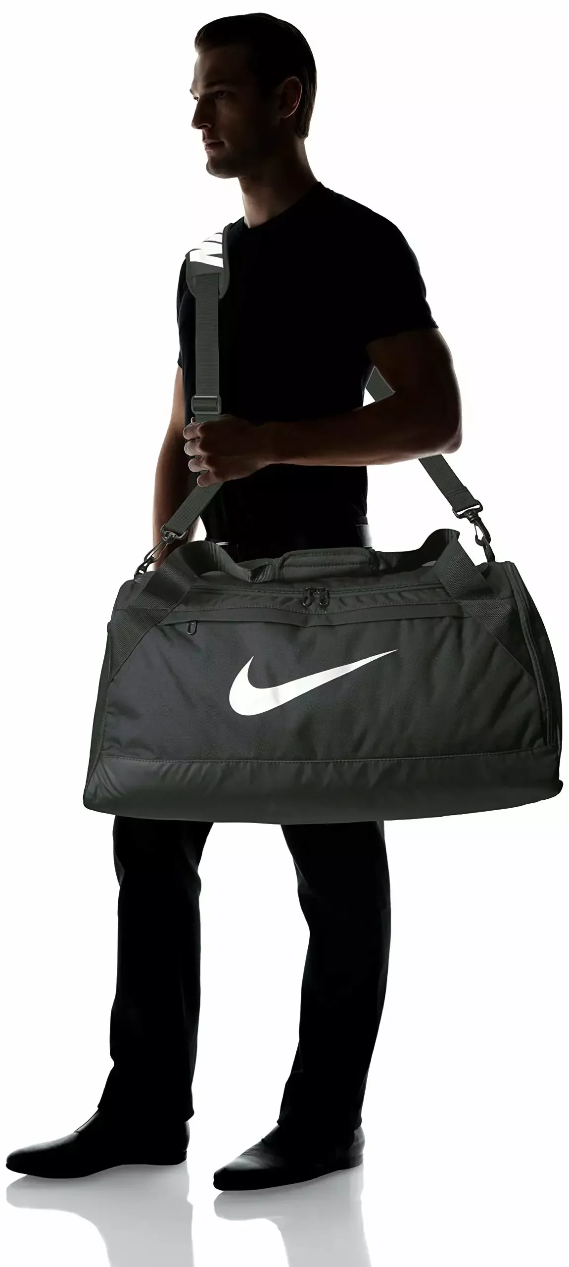 NIKE Brasilia Duffel Bag Black — foto 9