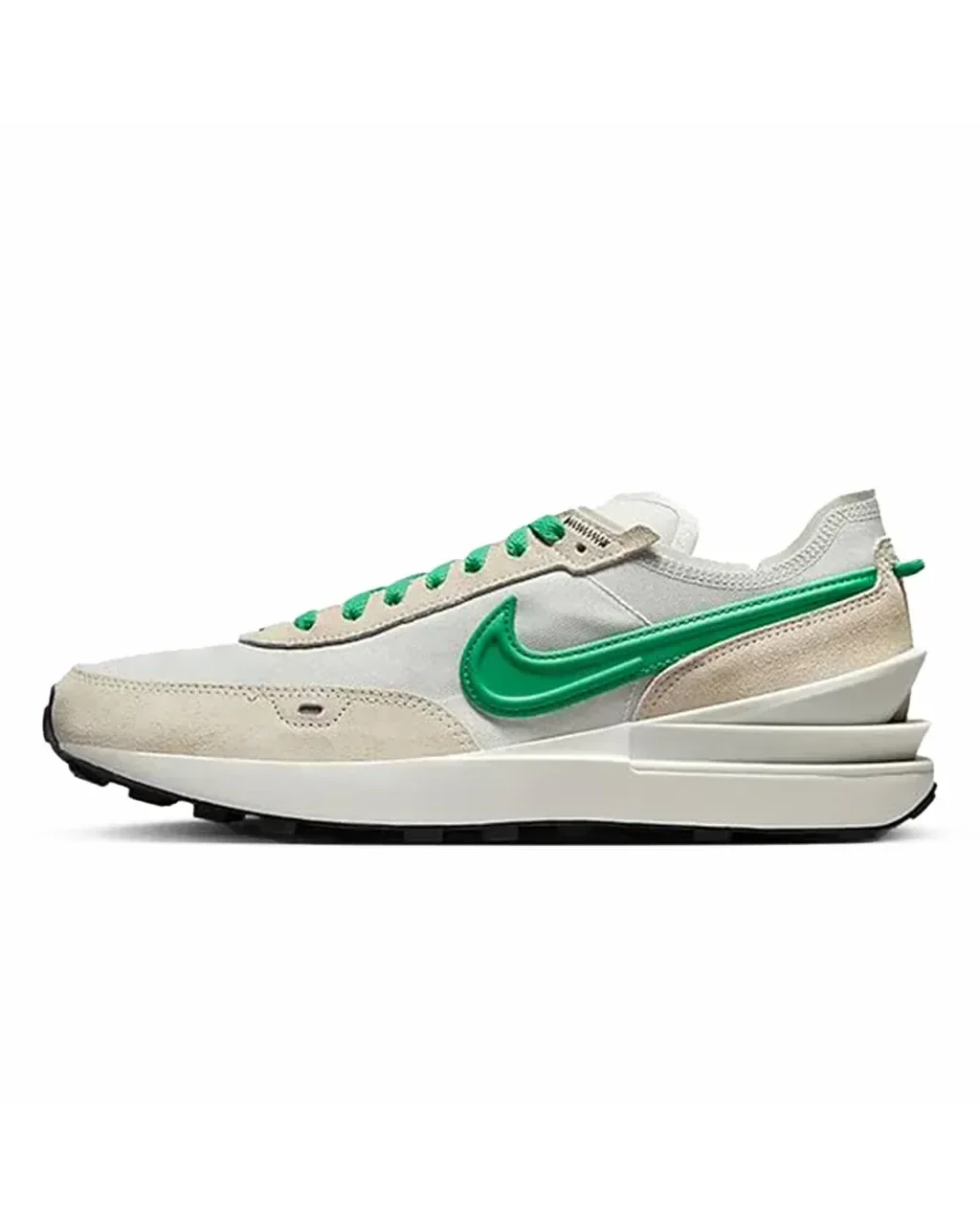 Championes Nike M Waffle One SE Low Light Bone Stadium Green — foto 4