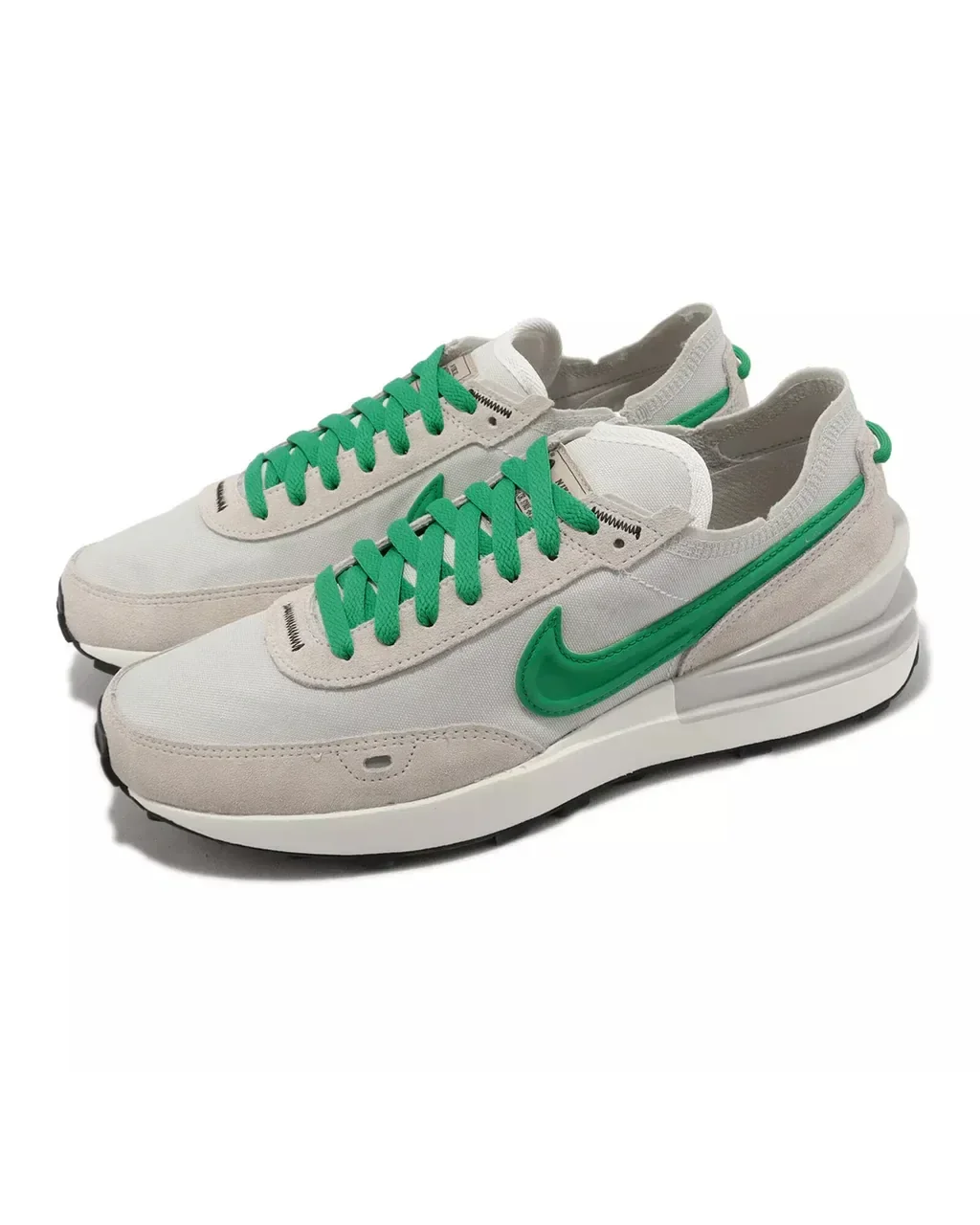 Championes Nike M Waffle One SE Low Light Bone Stadium Green — foto 6