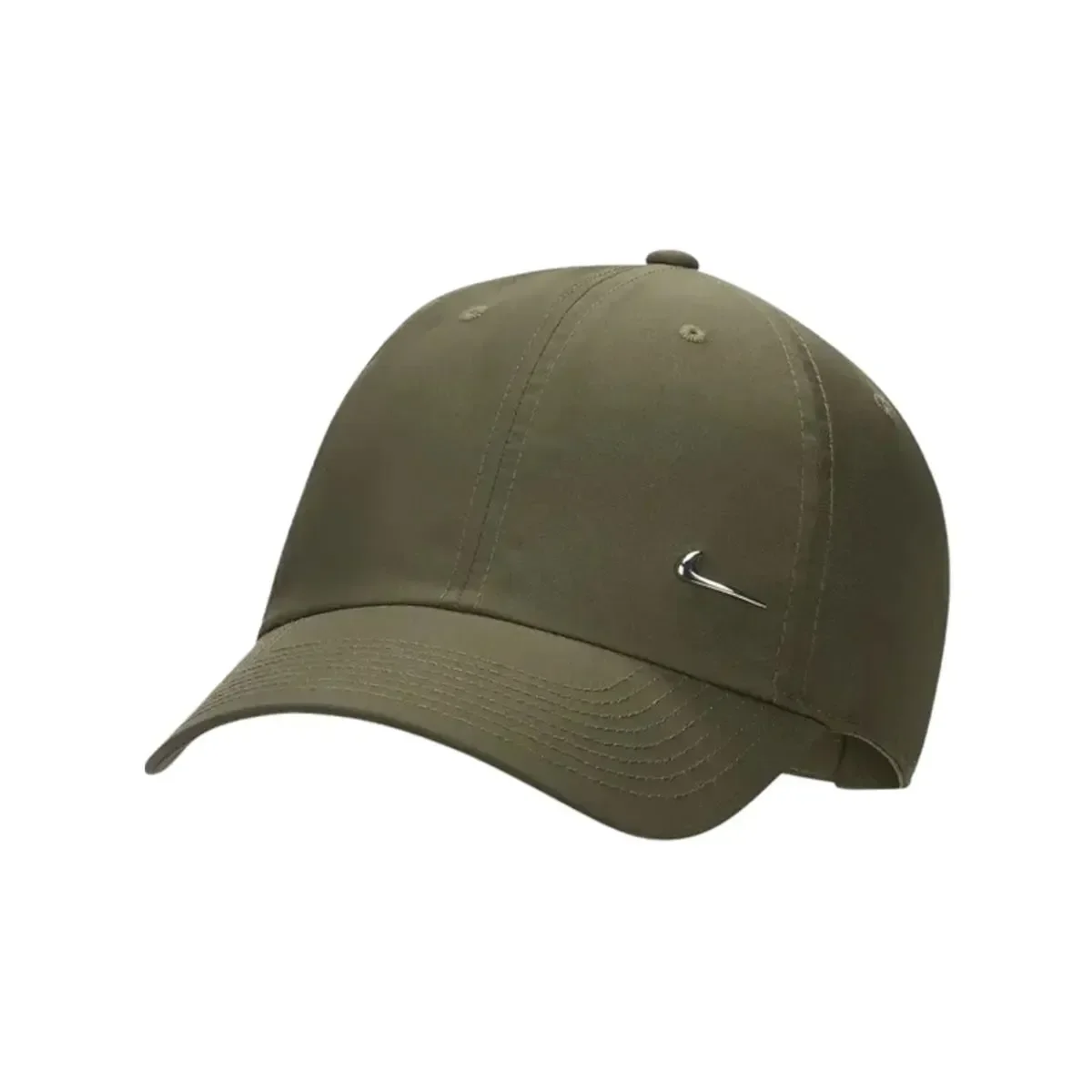 Nike Dri-FIT Club Gorra sin estructura con logotipo Swoosh metálico