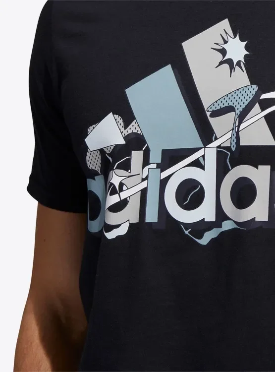 ADIDAS POLERA M MULT BOS G T — foto 3