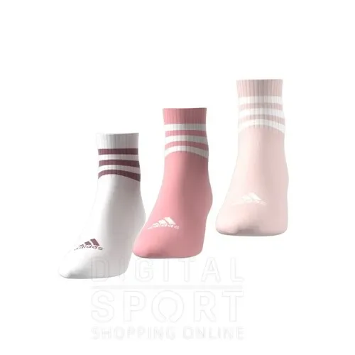 Medias Acolchadas 3 Tiras Sportswear Corte Bajo 3 Pares — foto 1