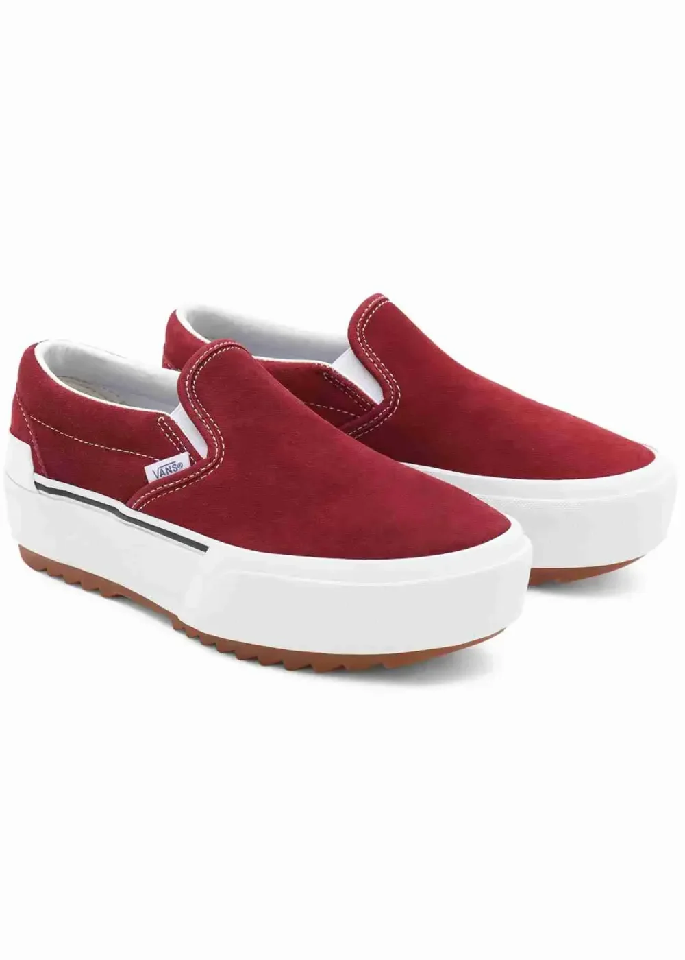 Classic Slip On Platform Red Suede Pomegranate Sneakers — foto 2