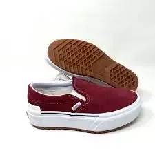 Classic Slip On Platform Red Suede Pomegranate Sneakers — foto 5
