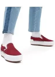 Classic Slip On Platform Red Suede Pomegranate Sneakers — foto 6